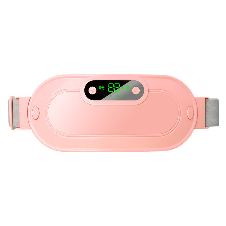 Pink cordless heated belt with LED display