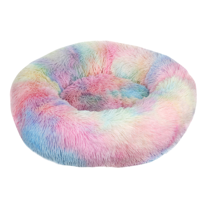 Hendrano Fluffy Round Donut Bed for Dogs and Cats