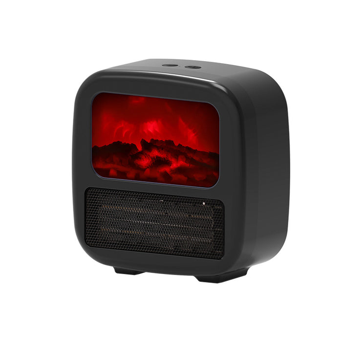 Hendrano Mini Fireplace Space Heater with 3D Flame Effect