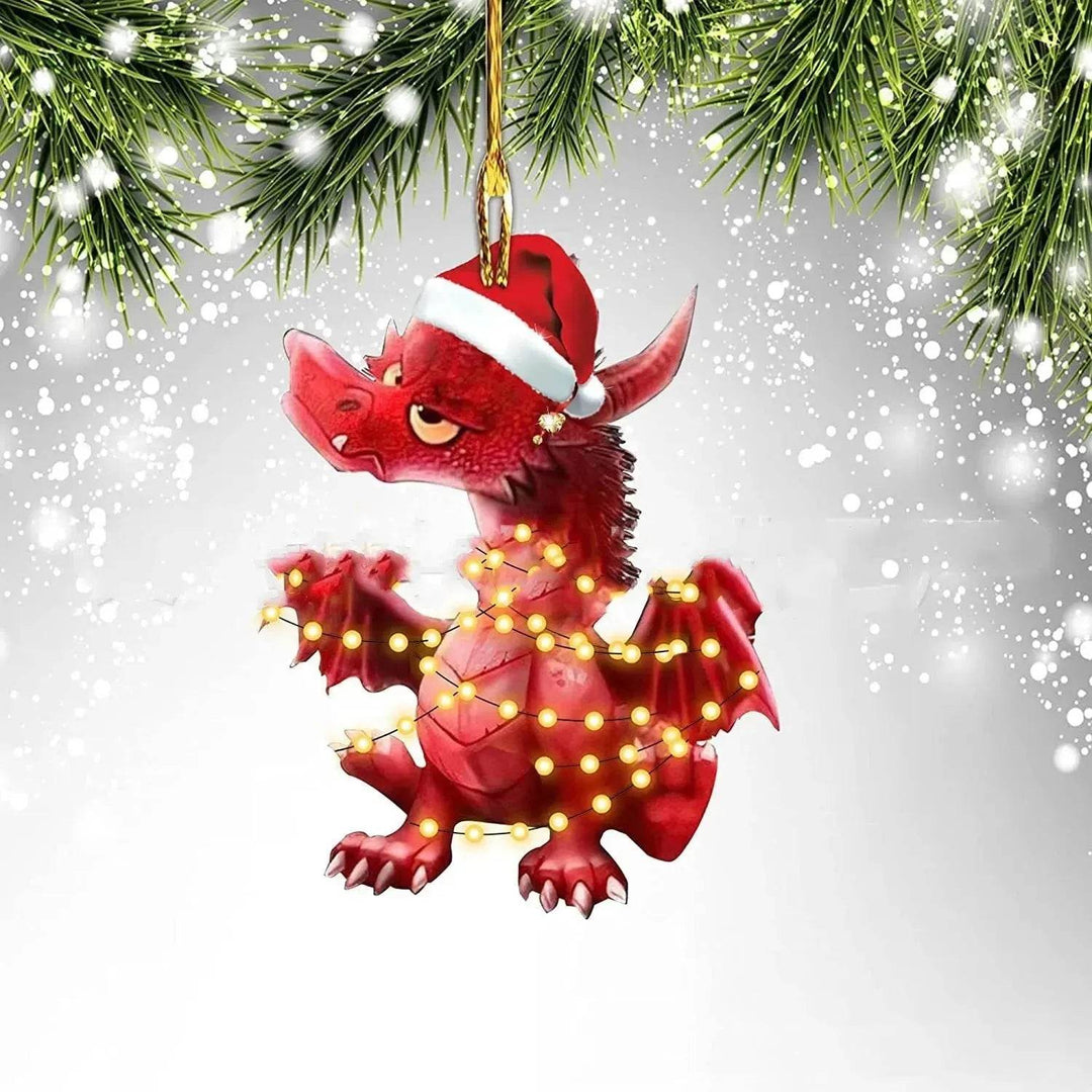 Dinosaur Dragon Egg Acrylic Christmas Ornament – 18 Designs