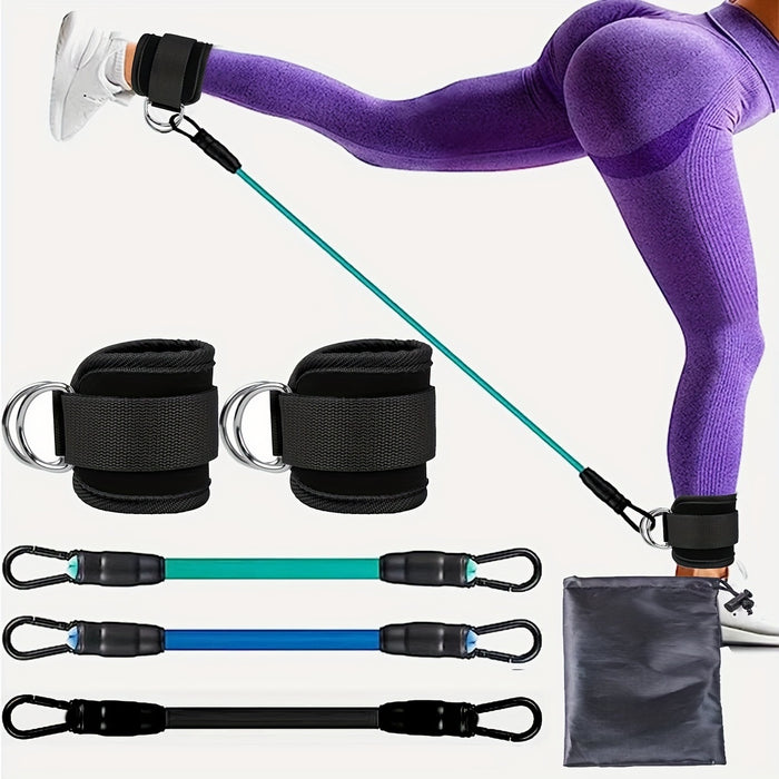 Hendrano Ankle Strap Resistance Band Set for Glutes and Legs