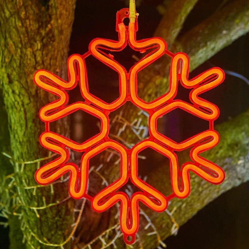 Frosted Snowflake LED Light for Indoor and Outdoor Decor