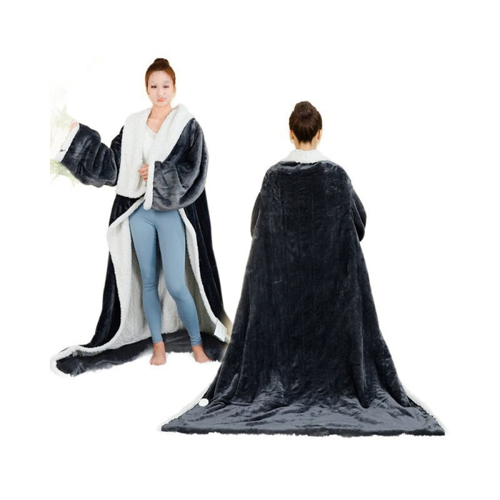 Hendrano Wearable Electric Heated Blanket with Sleeves and Timer