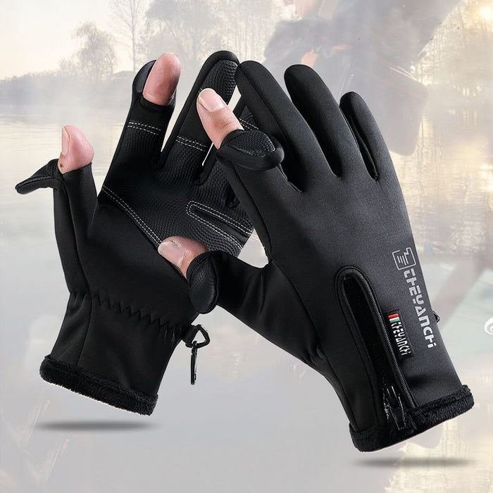 Hendrano Winter Gloves with Flip-Open Fingertips and Magnet Hold