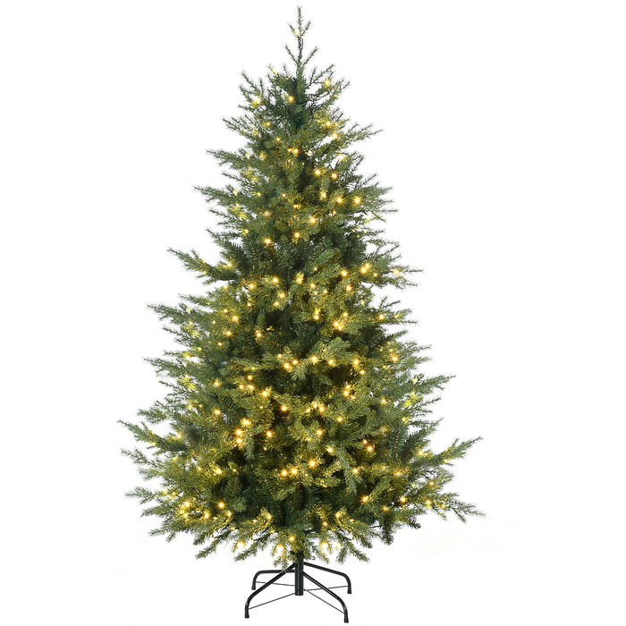 Hendrano 6 ft Realistic Pre-Lit Fir Tree with 400 LEDs and 8 Modes