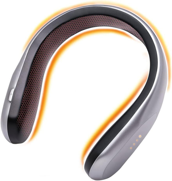 Gray cordless wearable neck heater