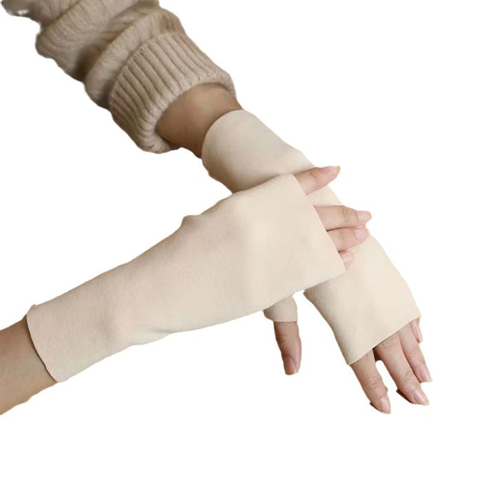 Hendrano Fingerless Knit Hand Warmers with Thumb Hole
