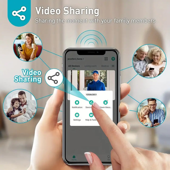 Hendrano™ Wireless WiFi Video Doorbell with 1080p HD and Night Vision