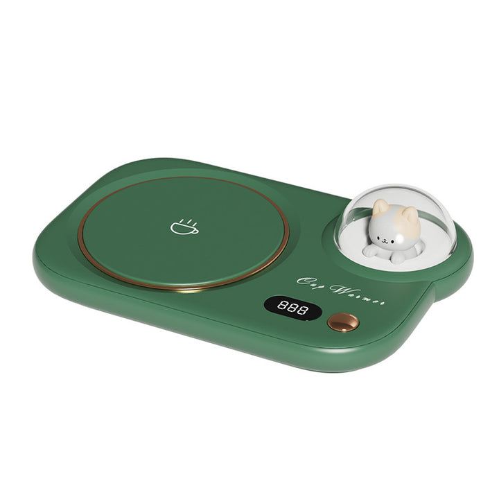 Mug warmer with glowing pet night light