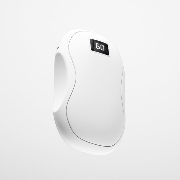 Mini rechargeable hand warmer with display