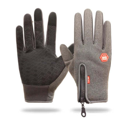 Hendrano Touchscreen Winter Gloves with Zip Cuff and Fleece Lining