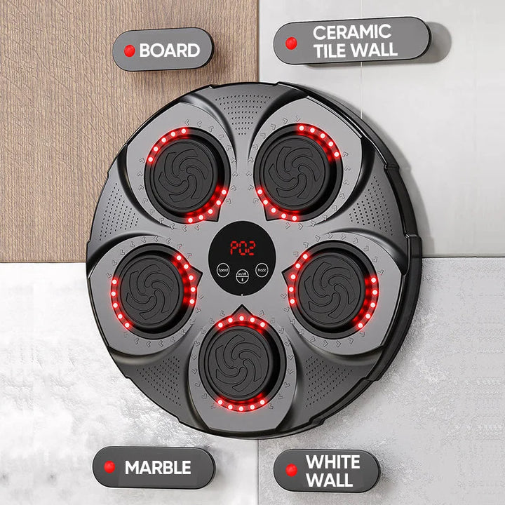 Hendrano™ Wall-Mounted Music Boxing Machine with Bluetooth and Lights