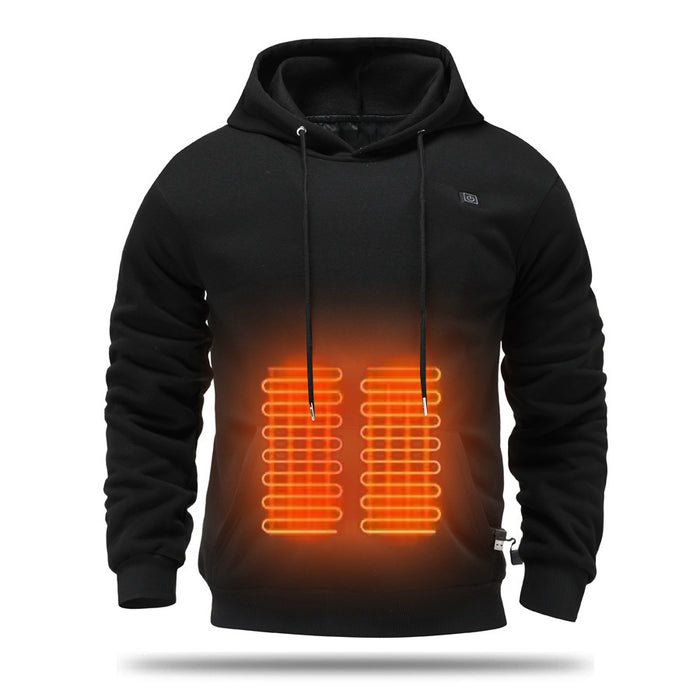 Hendrano Men's USB Heated Hoodie with Fleece Lining