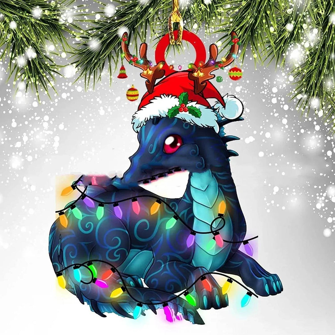 Dinosaur Dragon Egg Acrylic Christmas Ornament – 18 Designs