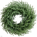 Norfolk pine Christmas wreath on vine base