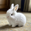 Hendrano™ Realistic Plush Bunny Rabbit with Soft Fluffy Fur and Whiskers