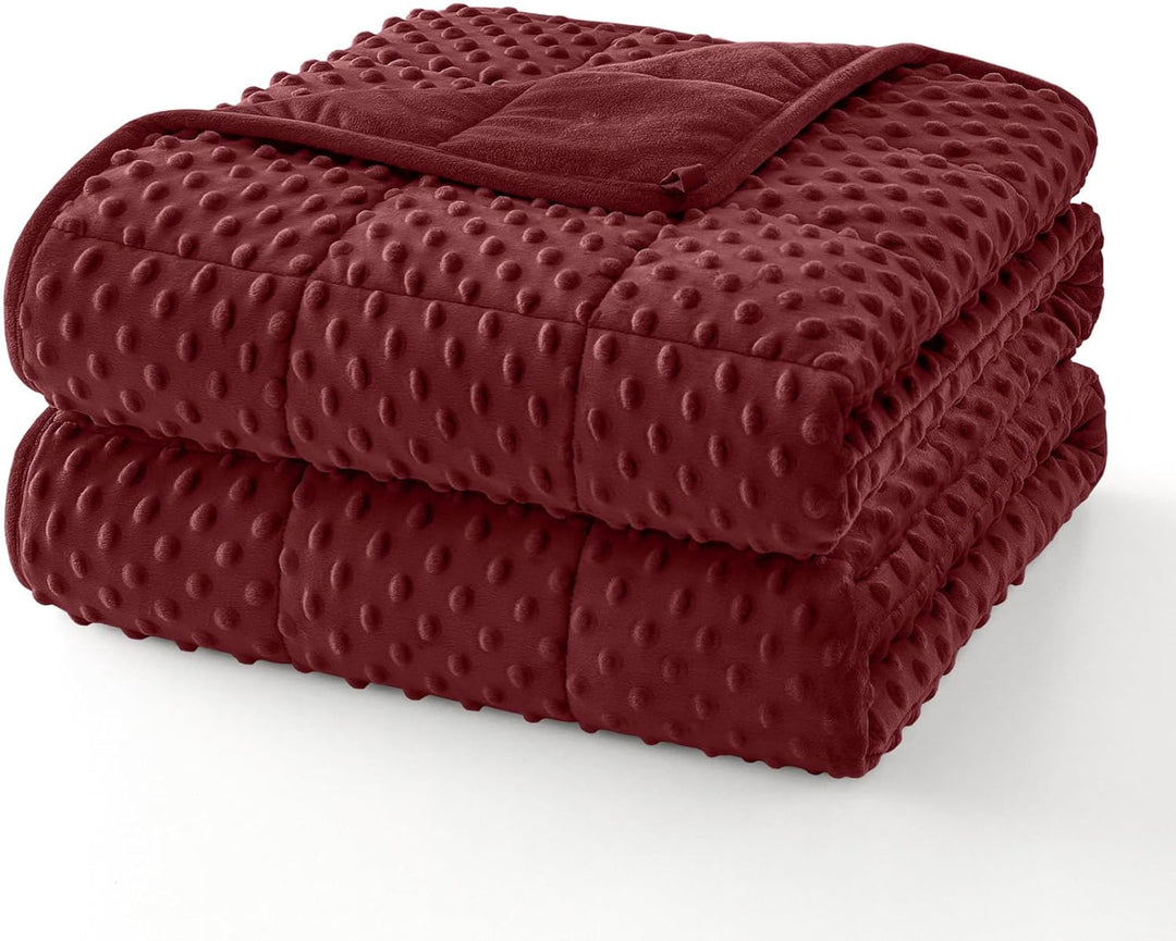 Weighted Blanket with Dot Texture and Cooling Microfiber