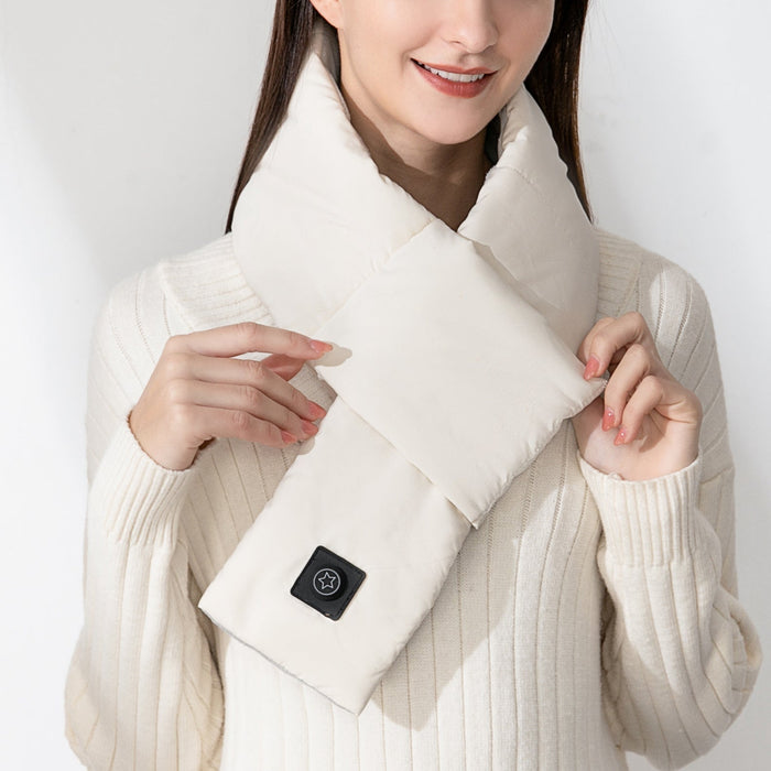 Hendrano™ Heated Neck Scarf with 3 Heat Settings, Soft Cotton