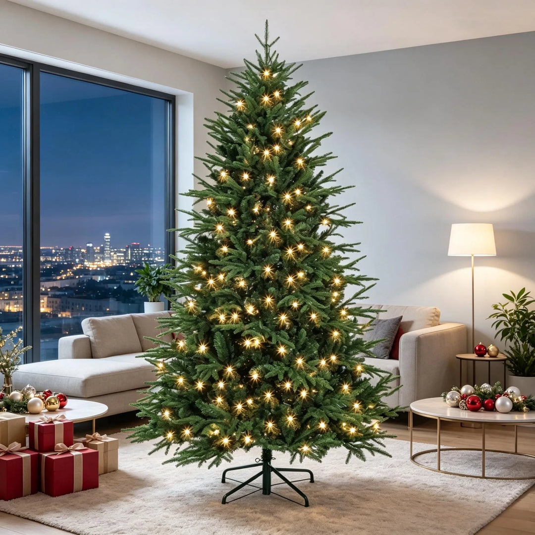 Full green pre-lit Christmas tree 6 ft