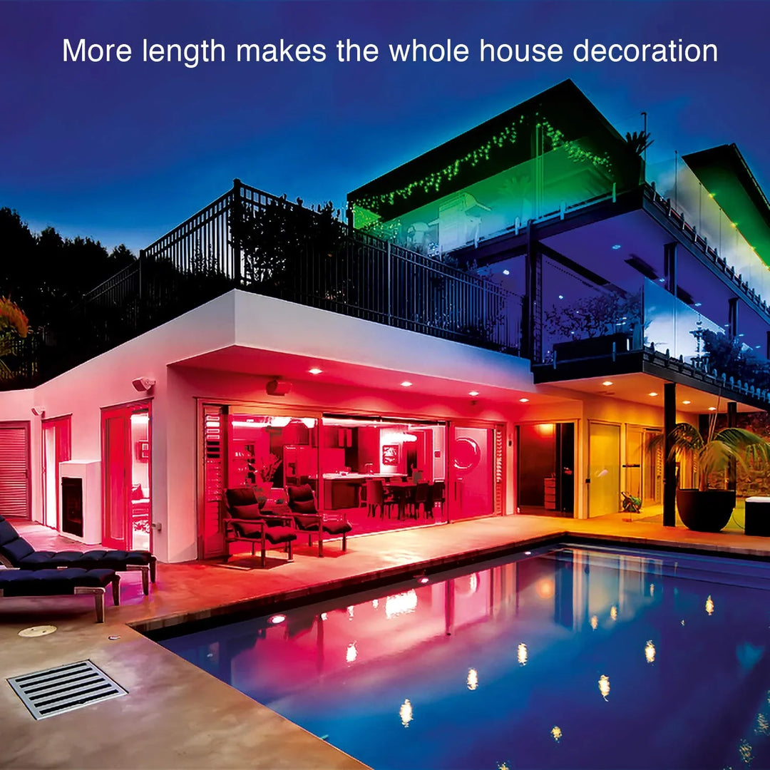 Hendrano™ 32.8 ft RGB LED Strip Lights with 44-Key Remote and 16 Colors