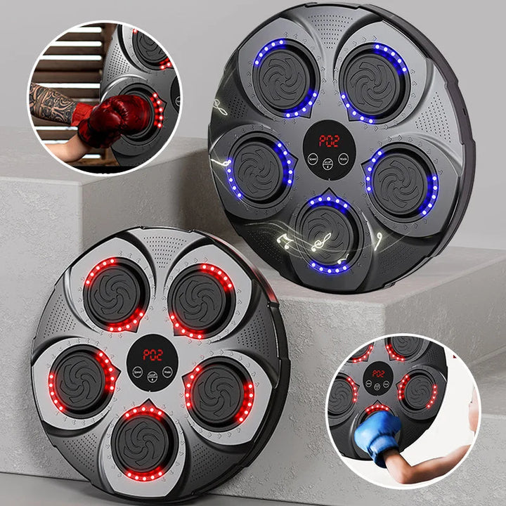 Hendrano™ Wall-Mounted Music Boxing Machine with Bluetooth and Lights