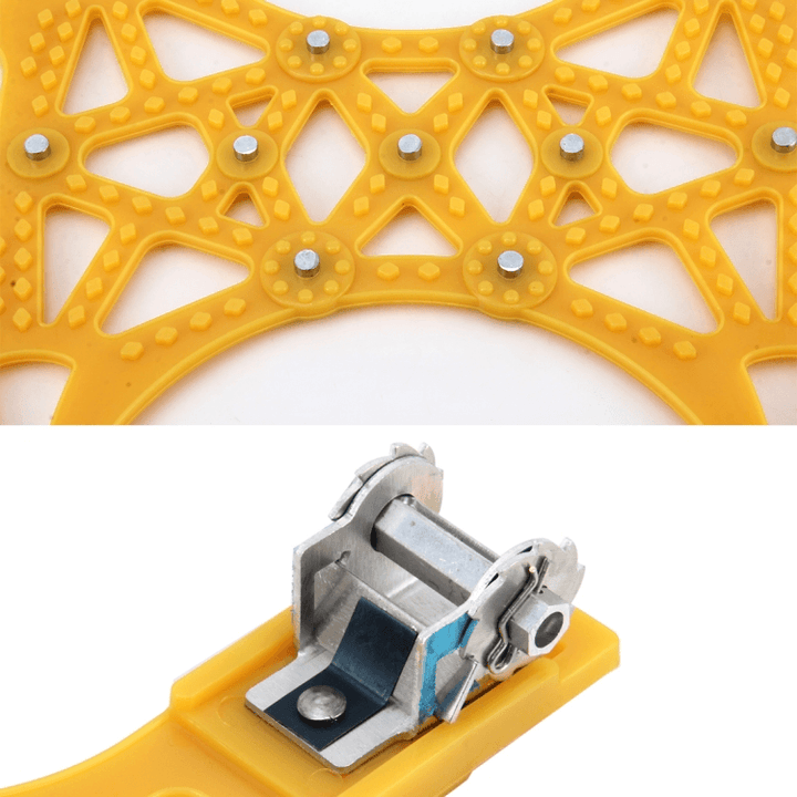 Hendrano™ Steel Snow Chains with X-Spikes for Traction on Ice and Snow
