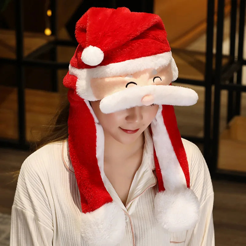 Hendrano™ Soft Plush Santa Hat with Fluffy Trim and Warm Inner Lining