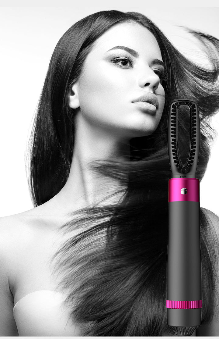 Grey 5-in-1 hot air styler with heads