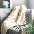 Hendrano™ Chunky Cable-Knit Throw Blanket with a Gently Weighted Feel