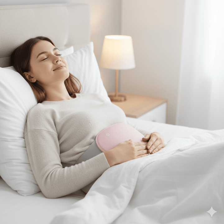 Cordless Heating Pad for Stomach and Back with Vibration