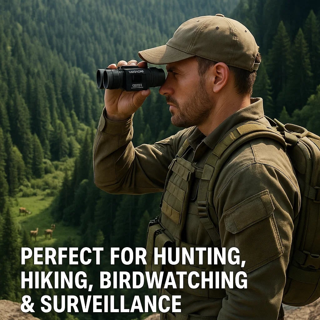 Hendrano™ Compact Folding Binoculars, Water-Resistant with Center Focus