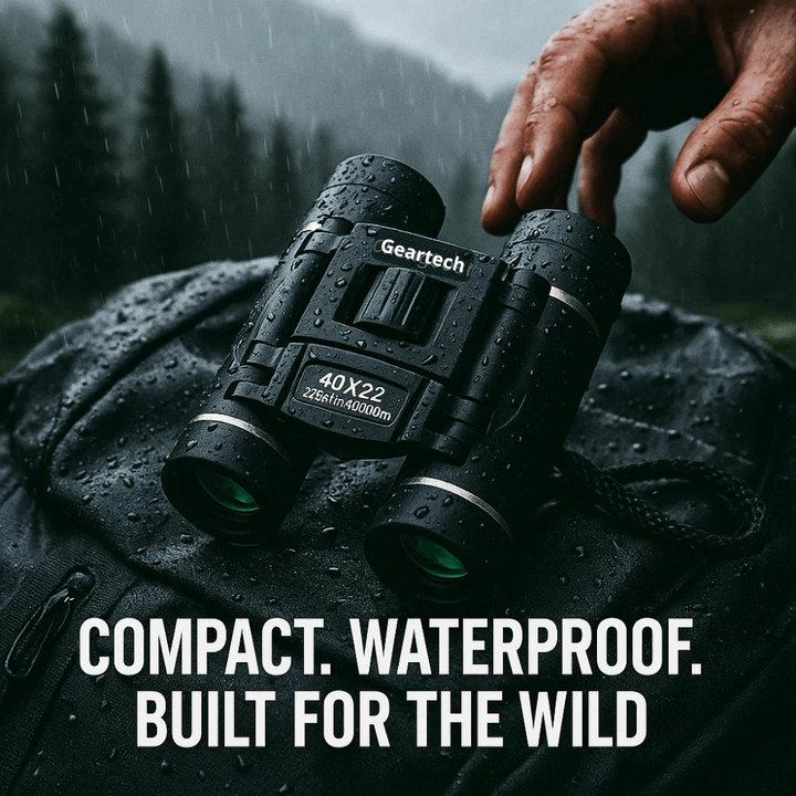 Hendrano™ Compact Folding Binoculars, Water-Resistant with Center Focus
