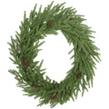 Norfolk pine Christmas wreath with pine cones