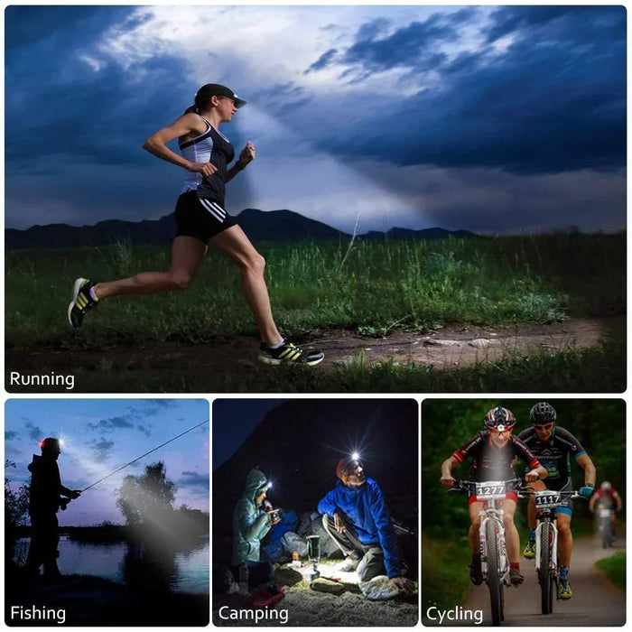 Hendrano™ Waterproof Rechargeable LED Headlamp with Adjustable Zoom