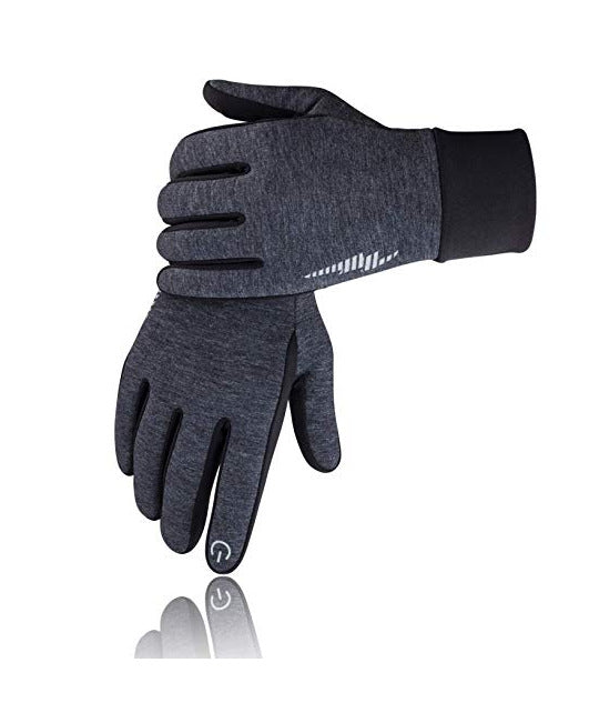 Hendrano Fleece-Lined Touchscreen Winter Gloves with Grip Palm
