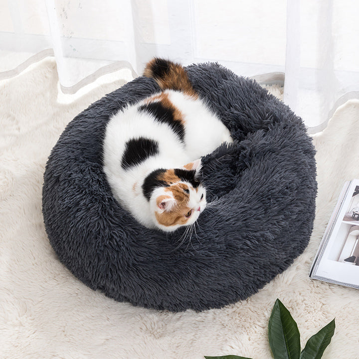 Round Winter Pet Bed, Cloth, 30 to 100cm