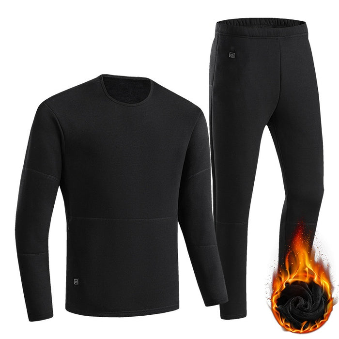 Hendrano Heated Thermal Underwear with 22 Heating Zones, USB