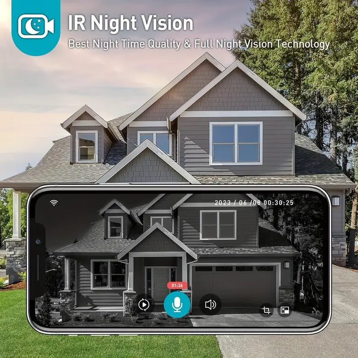 Hendrano™ Wireless WiFi Video Doorbell with 1080p HD and Night Vision