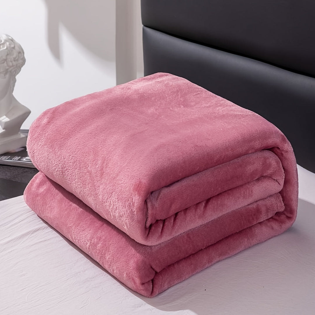 Soft and warm gray flannel blanket for all seasons