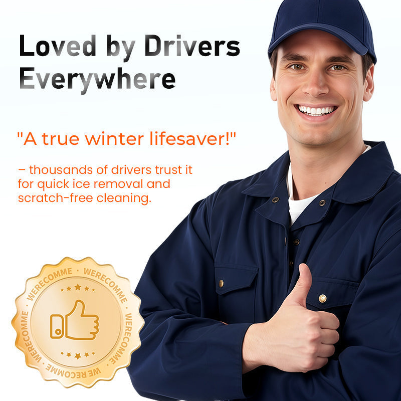 3-in-1 Extendable Snow Brush and Ice Scraper with Pivoting Head