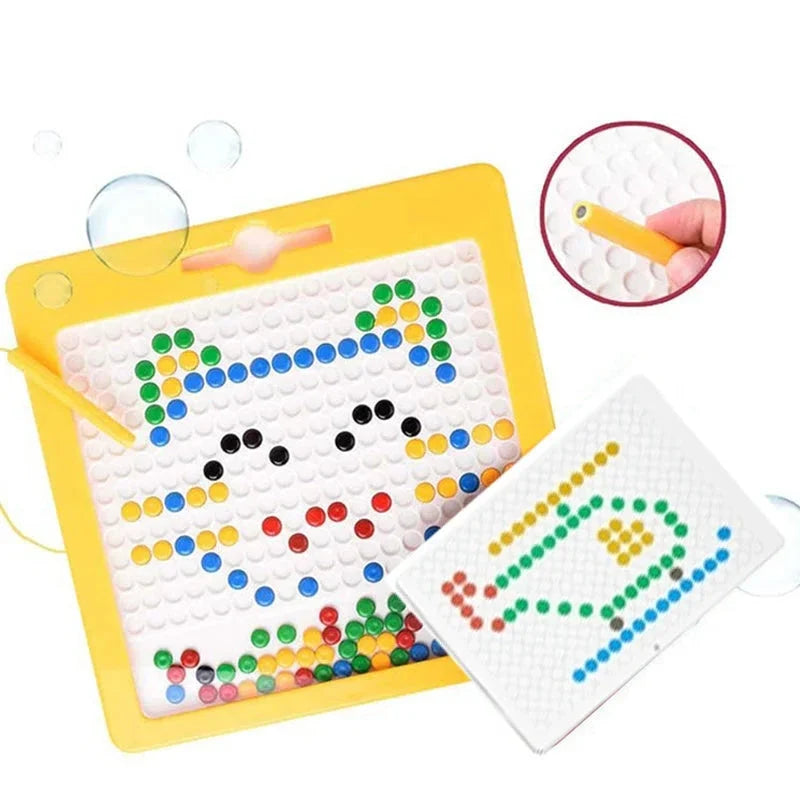 Hendrano™ Large Magnetic Drawing Board for Kids with Pattern Cards