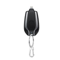 Mini keychain power bank on keyring
