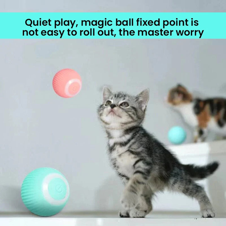 Hendrano™ Interactive Rolling Cat Toy Ball with Smart Obstacle Sensor