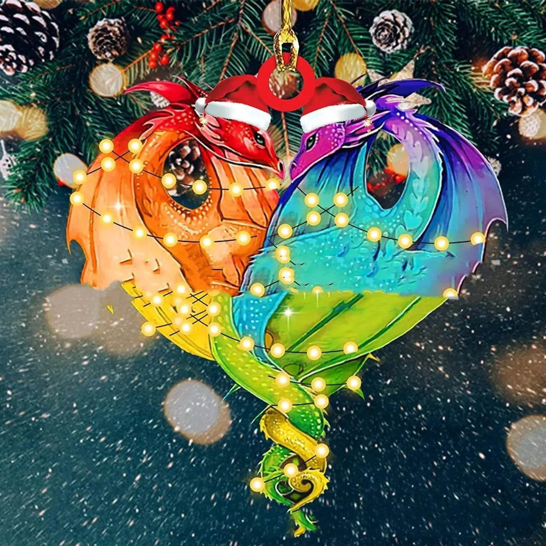 Dinosaur Dragon Egg Acrylic Christmas Ornament – 18 Designs