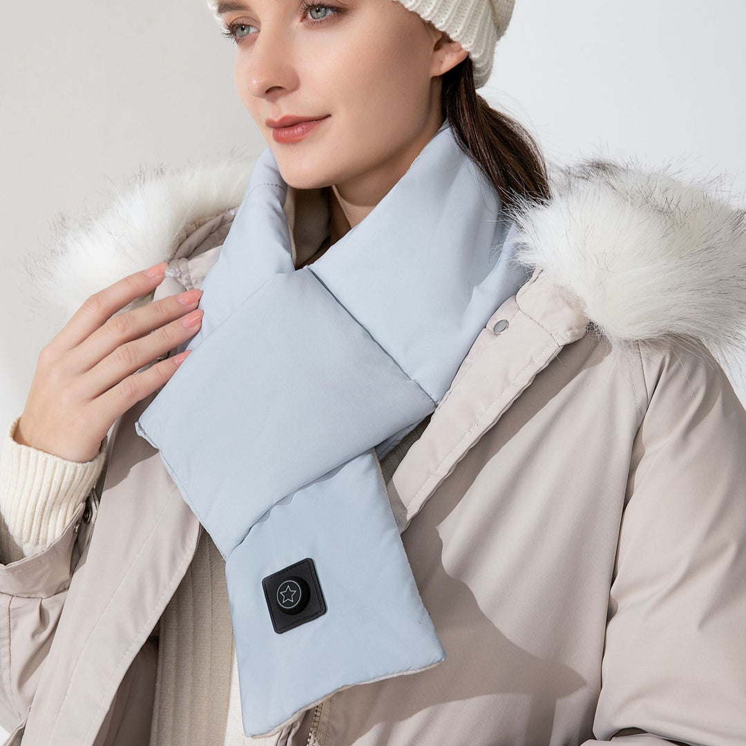 Hendrano™ Heated Neck Scarf with 3 Heat Settings, Soft Cotton