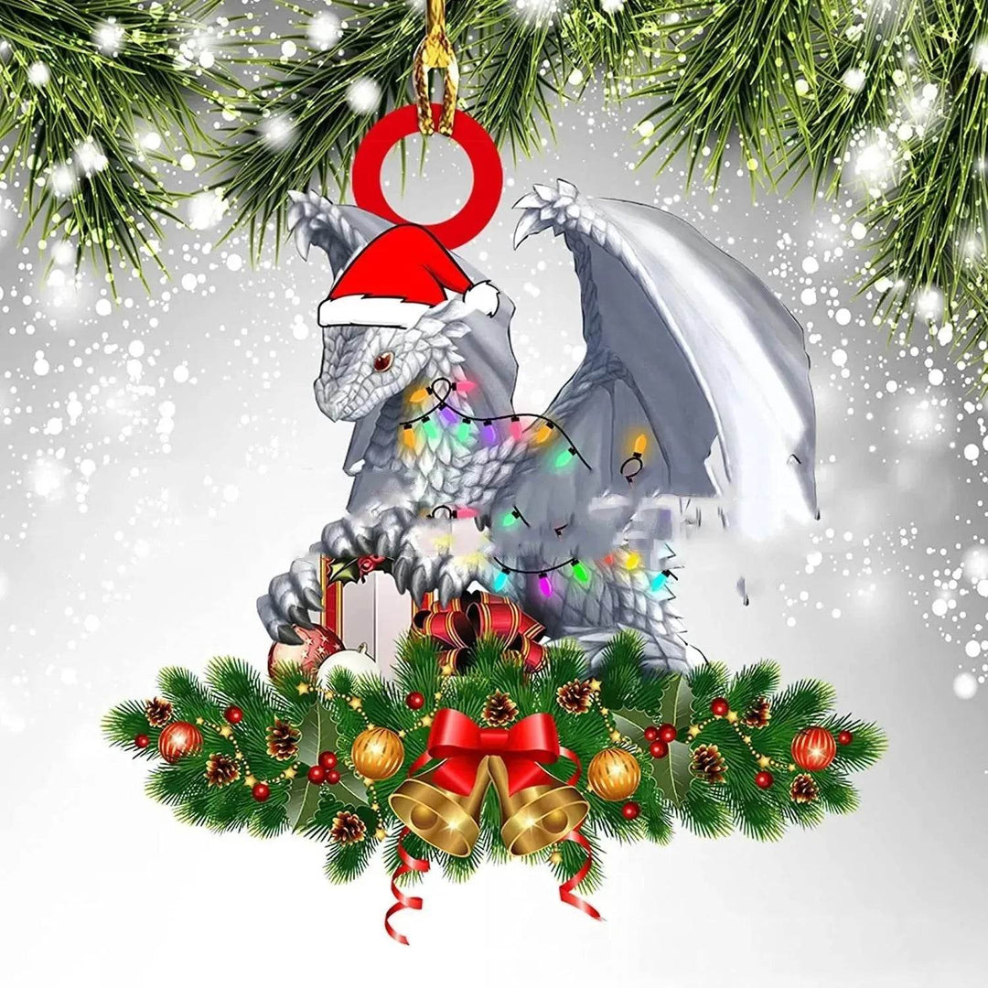 Dinosaur Dragon Egg Acrylic Christmas Ornament – 18 Designs