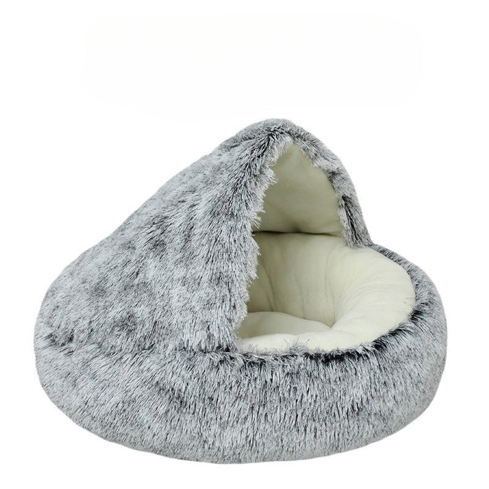 Hendrano™ 2-in-1 Round Cat Bed and Cozy Plush Sleeping Bag