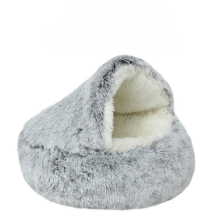 Hendrano™ 2-in-1 Round Cat Bed and Cozy Plush Sleeping Bag