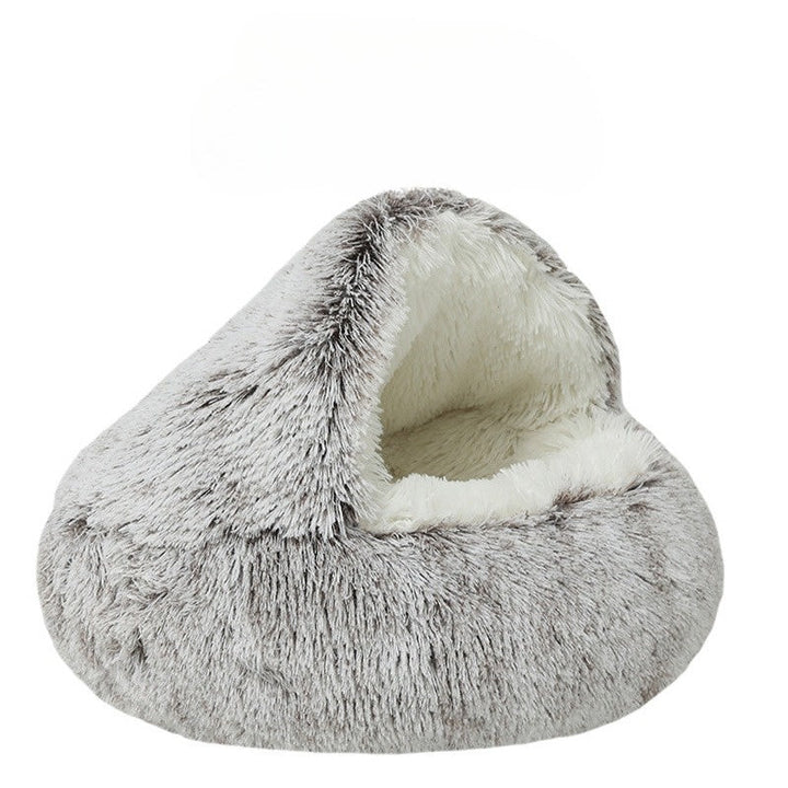 Hendrano™ 2-in-1 Round Cat Bed and Cozy Plush Sleeping Bag