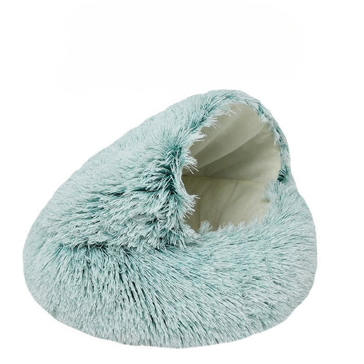 Hendrano™ 2-in-1 Round Cat Bed and Cozy Plush Sleeping Bag